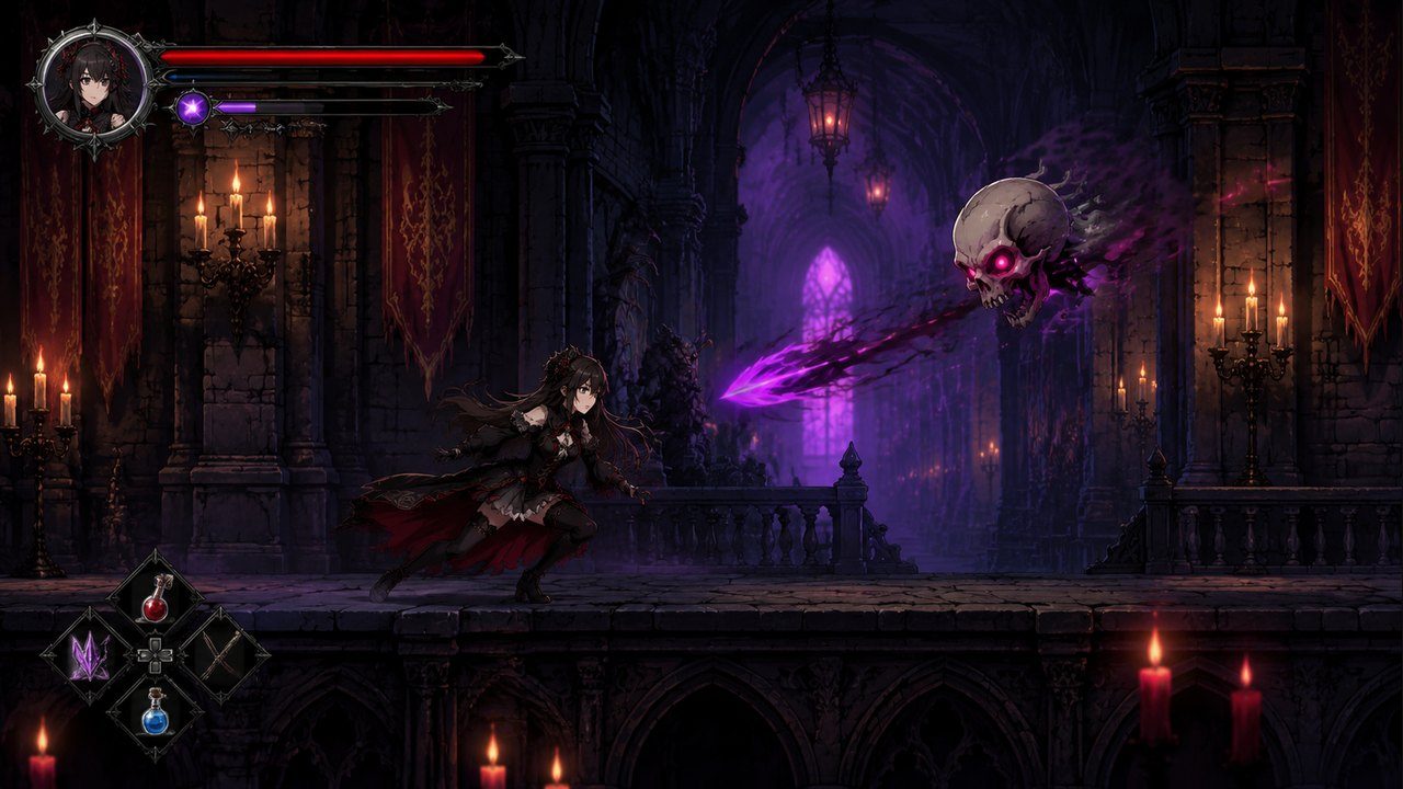 哥特少女勇闯恶魔城2 角色养成 展示图 1